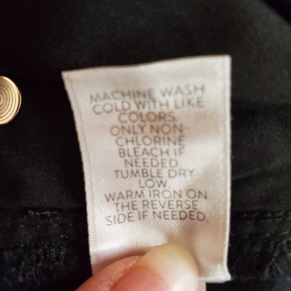 J. JILL SZ 18 Women's Black Soft Corduroy Straight Leg Jeans Pants - Picture 7 of 9